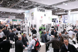 uvex Messestand auf der A+A Arbeitsschutz-Messe 2013 in Düsseldorf