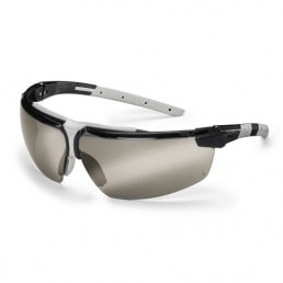 uvex i-3 Bügel-Schutzbrille mit dunkler Tönung und Verspiegelung für UV-Schutz und Blendschutz
