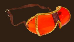 L'un des premiers modèles de lunettes de ski des années 1930