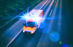 Krankenwagen mit Blaulicht