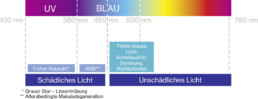 Blaulicht Spektrum Grafik uvex