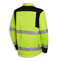 uvex high visibility Arbeitsjacke in warngelb mit Reflexstreifen für optimale Sichtbarkeit