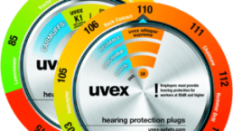 uvex Gehörschutzrad zur Gehörschutzberatung