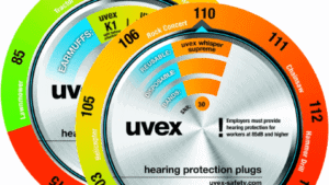 uvex Gehörschutzrad zur Gehörschutzberatung