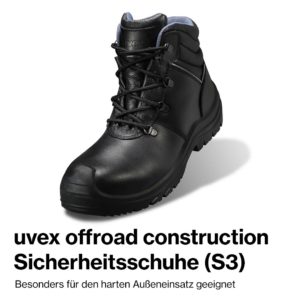 bauma 2019 Sicherheitsschuh uvex offroad construction