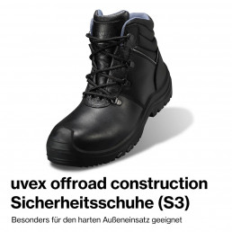 S3 Sicherheitsschuh uvex offroad construction auf der bauma 2019