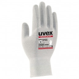 Antibakterieller und antiviraler Hygiene-Schutzhandschuh uvex phynomic silv-air in weiß