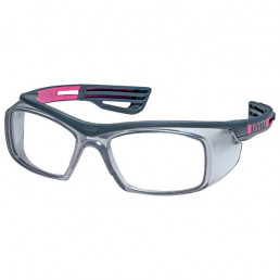 uvex RX cd 5520 Korrektionschutzbrille in anthrazit-pink, auch für die Gartenarbeit