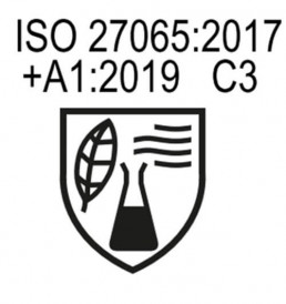 Piktogramm der Norm EN ISO 27065:2017 + A1:2019 Schutzstufe C3