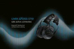 uvex aXess one Gehörschutz mit Bluetooth für Telefonate über Smartphone und Real-Active-Listening für deutliches Sprachverständnis