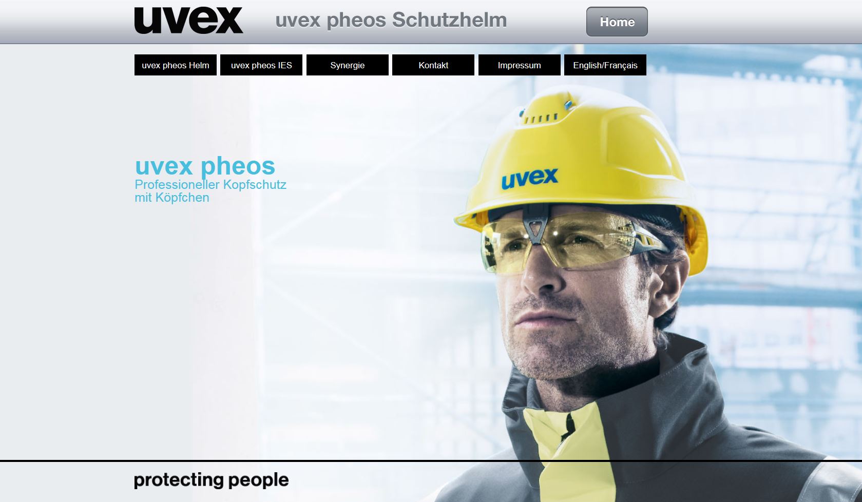 Grün Uvex Pheos S-KR Schutzhelm für Baustelle und Industrie 